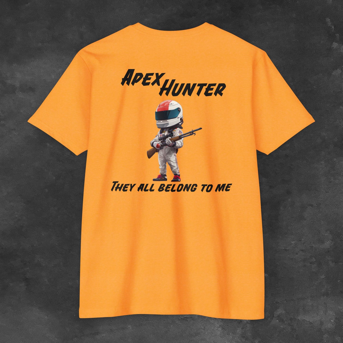 Apex Hunter  - Trackday Heroes Unisex T-Shirt, Funny Racing Tee, Gift for Car Enthusiasts, Track Day Apparel, Casual Comfortable Top